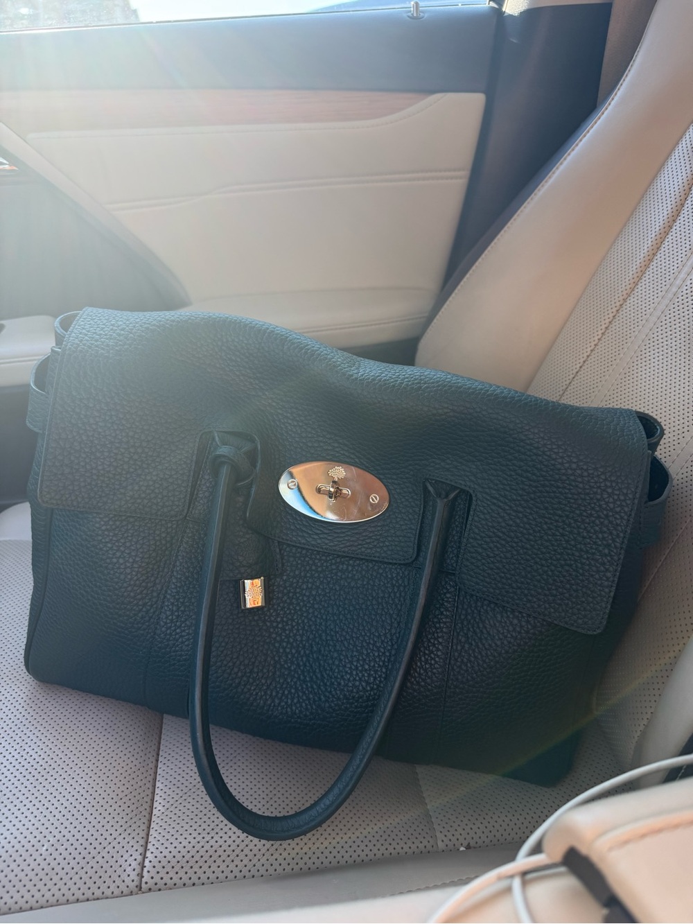Mulberry Bayswalter Green Heavy Grain